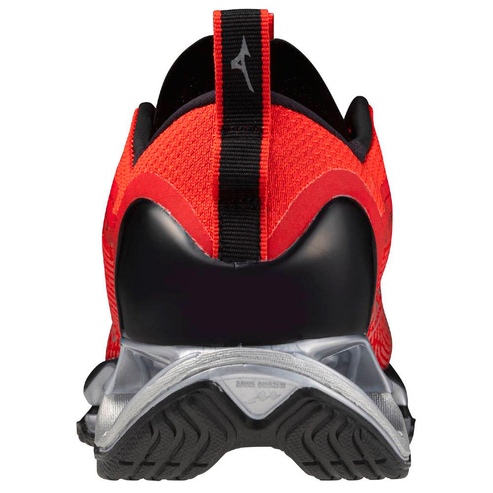 Tênis Mizuno Wave Prophecy 13 Masculino, Tamanho 42, Vermelho, Infinity Wave, U4ic, X10, Drop 10.5mm