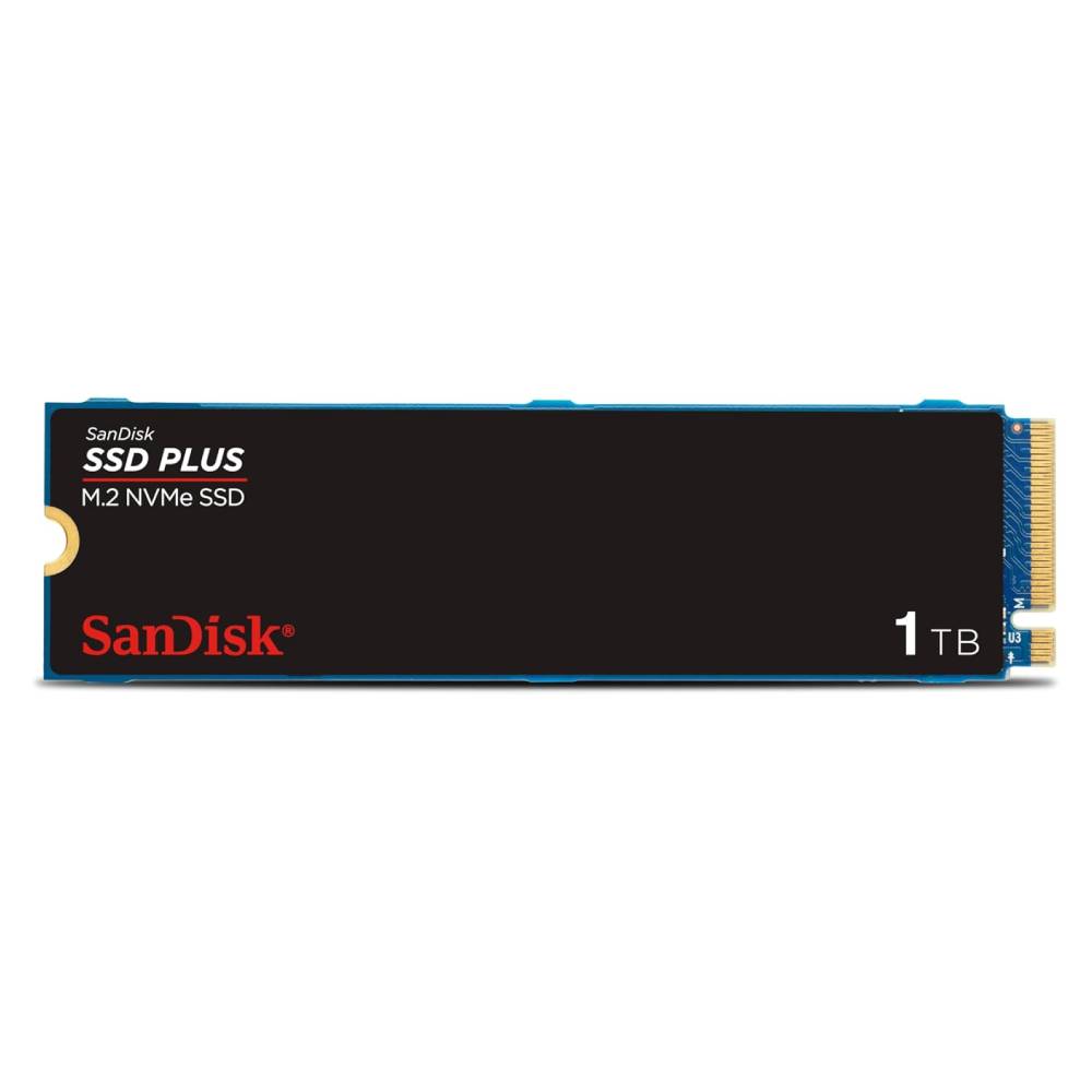 SSD Sandisk Plus  1TB M.2 NVMe 2280 PCIe Gen3 Leitura até 3200MB/s, Gravação até 2500MB/s