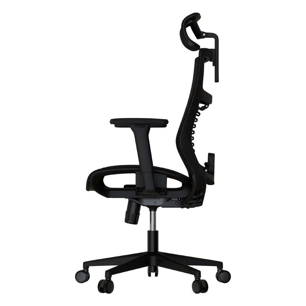 Cadeira Ergonômica Elements Vertta Pro Preta, Full Mesh, Ajuste 3D, Reclinação 150°, Suporte Lombar, BIFMA