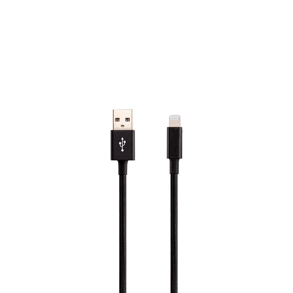 Cabo De Dados e Carregamento Turbo Para iPhone, USB Para Lightning Compatível, 1 Metro, Preto - Relog's