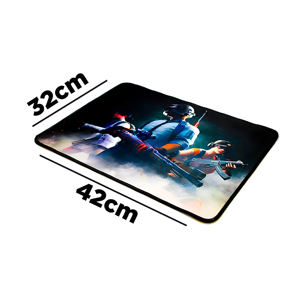 Mouse Pad Gamer Grande KNUP, 420x320mm Superficíe Têxtil Antiderrapante, Borda Costurada - KP-S07