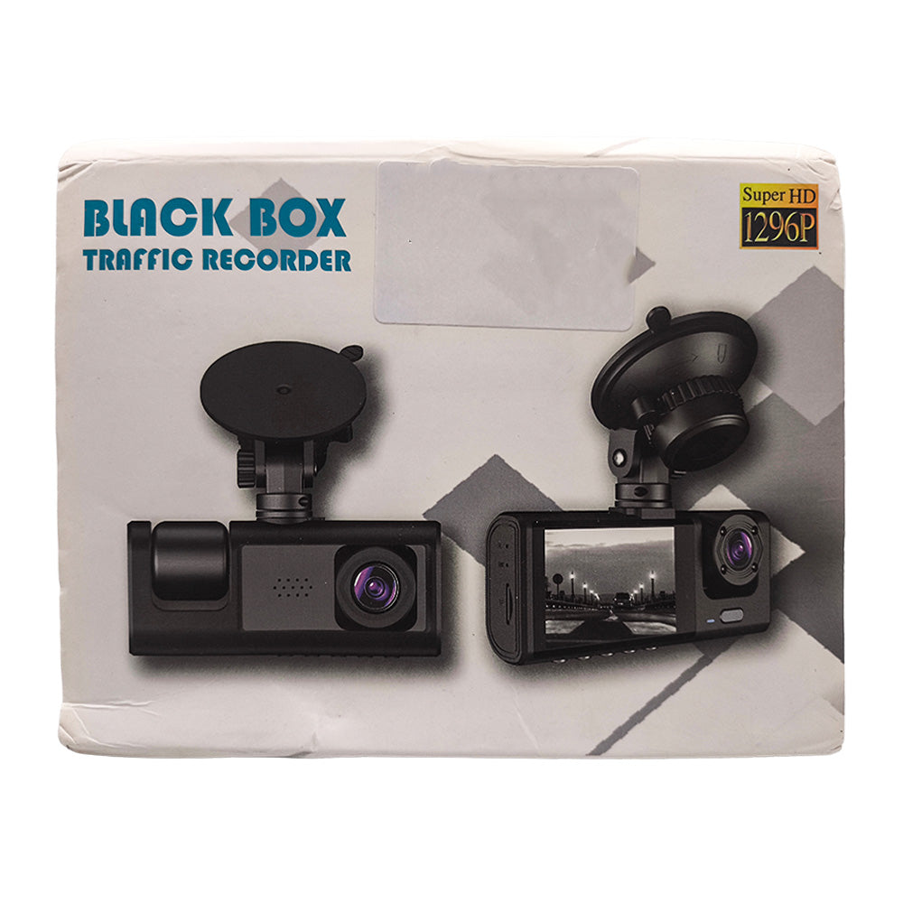 Câmera Dash Veicular, Full HD 1080P, Visão Noturna, Ângulo Amplo 170 Graus, Preto