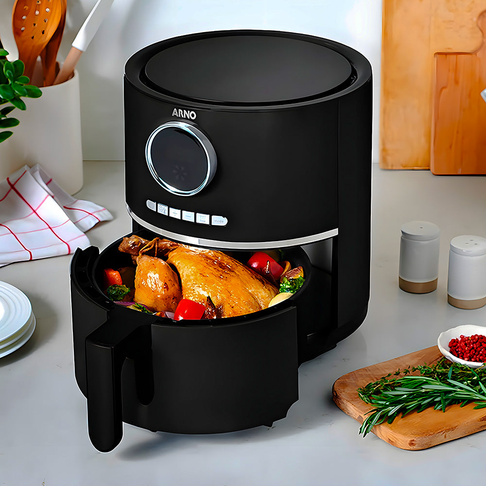 Fritadeira Sem Óleo Arno, Air fryer Ultra 4,2 Litros, 220V - Preta