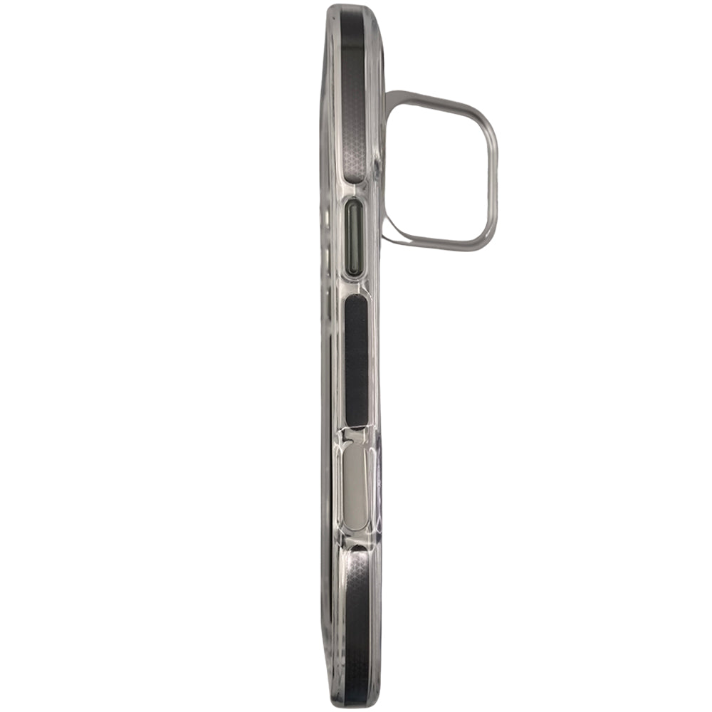 Capa Holográfica, Com Suporte Para Carregamento Magnético, Para iPhone 16 Pro Max