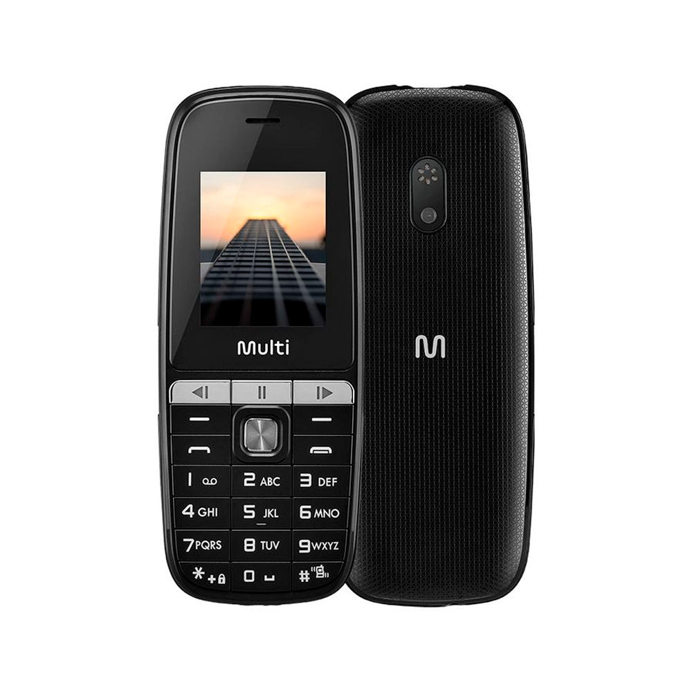 Celular Up Play Multilaser P9076, 2 Chips, Câmera, MP3 Player, Rádio FM e Bluetooth - Preto