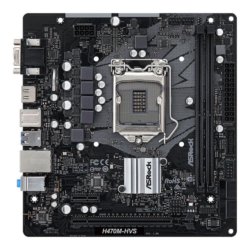 Computador Gamer Intel Core i7-10700F, H470M, RAM 16GB, SSD 512GB, Placa de Vídeo 4GB, Fonte 750w, Gab G220BK-Win 10 Pro