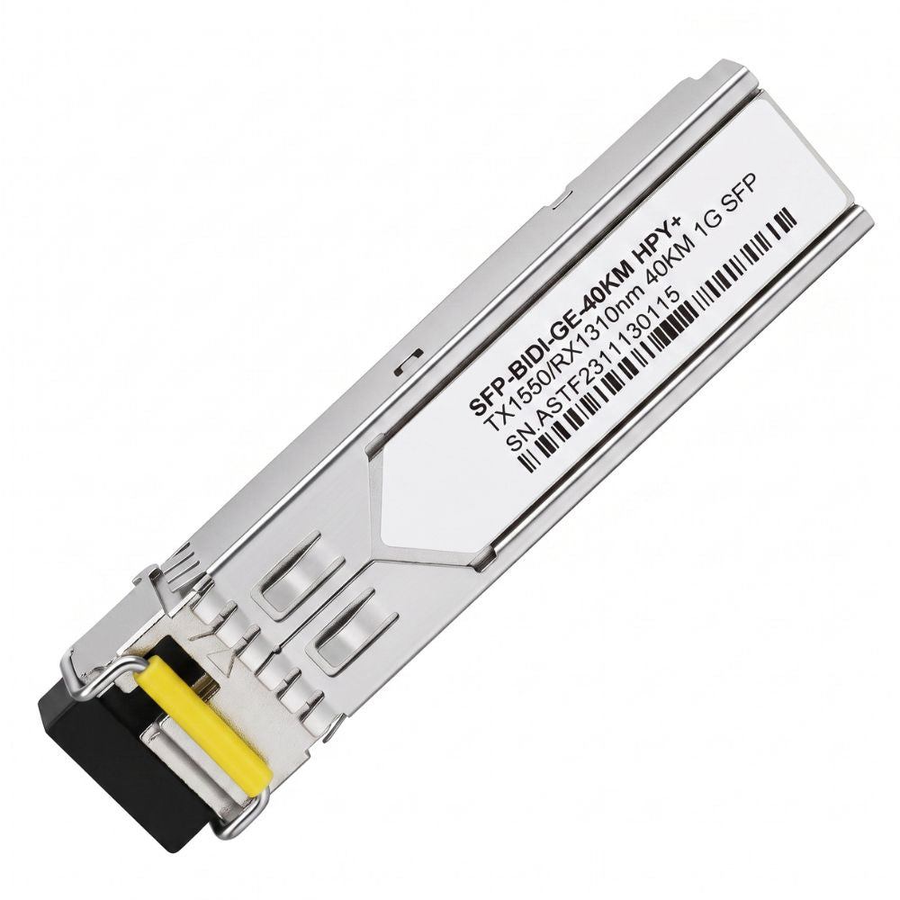 Kit Módulo SFP BiDi Gigabit 40Km HPY+ 1310/1550nm + 1550/1310nm 1G Compatível HP
