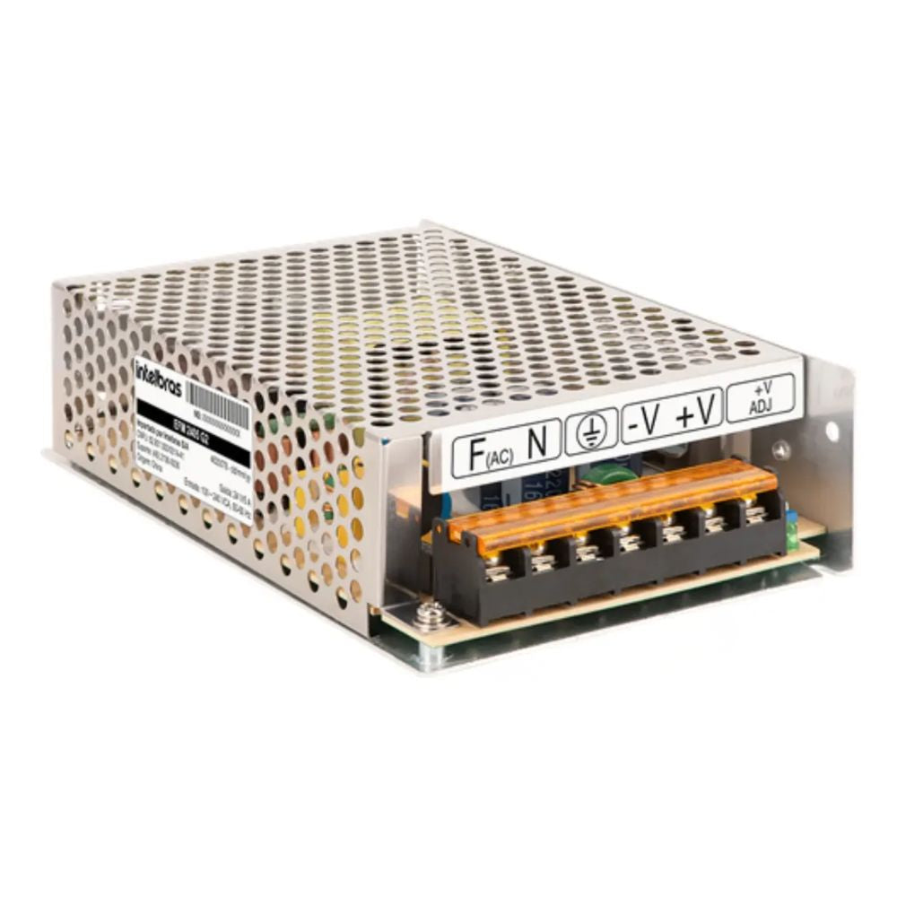 Fonte Colmeia Intelbras EFM 2405 G2 24V 5A 120W Chaveada Bivolt