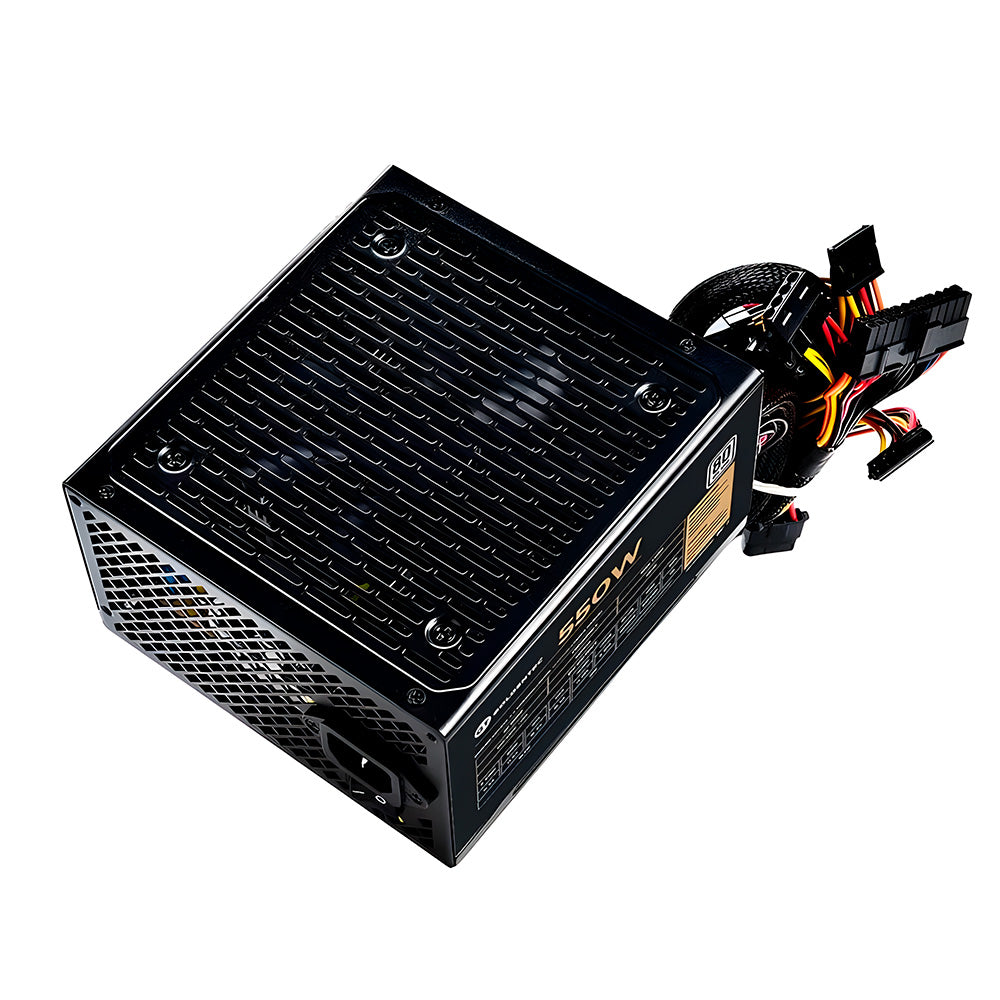 Fonte de Alimentação ATX, 550W Real, 80 Plus White, PFC Ativo, Com Cabo de Força, 100-240V