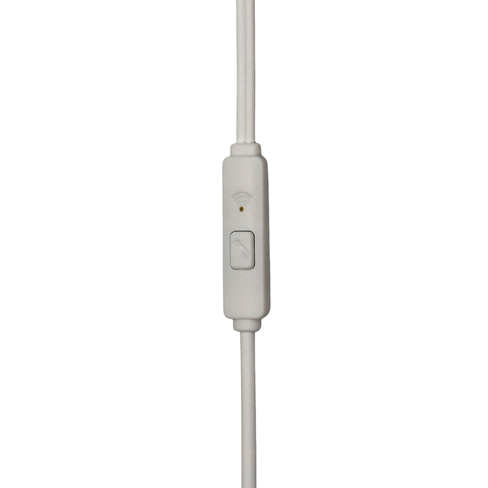 Fone De Ouvido Stereo, com Microfone, Super & Deep Bass, Fio 1.2 Metros, A'Gold, FN-A07 - Branco