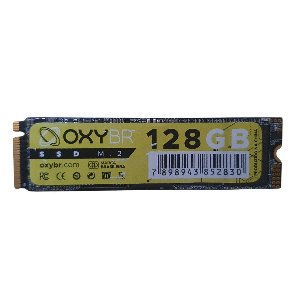 SSD 128GB M.2 OxyBR NVMe Leitura: 2400 MB/s Gravação: 1700 MB/s