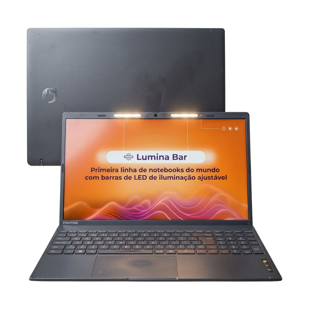 Notebook Positivo Vision C4128A-15 Tela 15,6 Polegadas Intel Celeron N4020 4GB RAM 128 GB ,Cinza, Seminovo