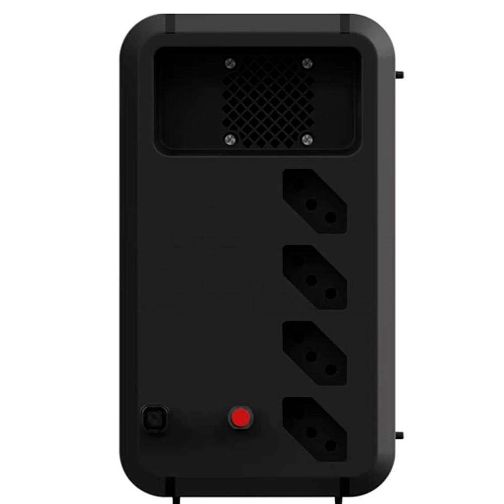 Nobreak Intelbras Monovolt 600VA ATTIV 220V Para 220V, 4 Tomadas de Saída - Preto