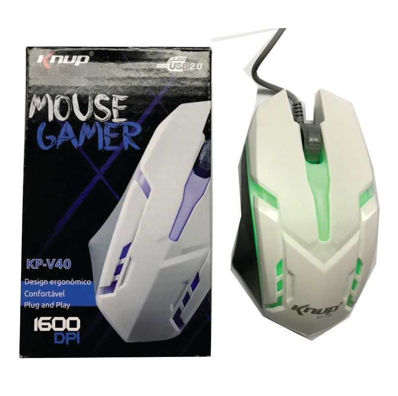 Mouse Gamer Knup 1600 Dpi Kp-v40 Usb 2.0