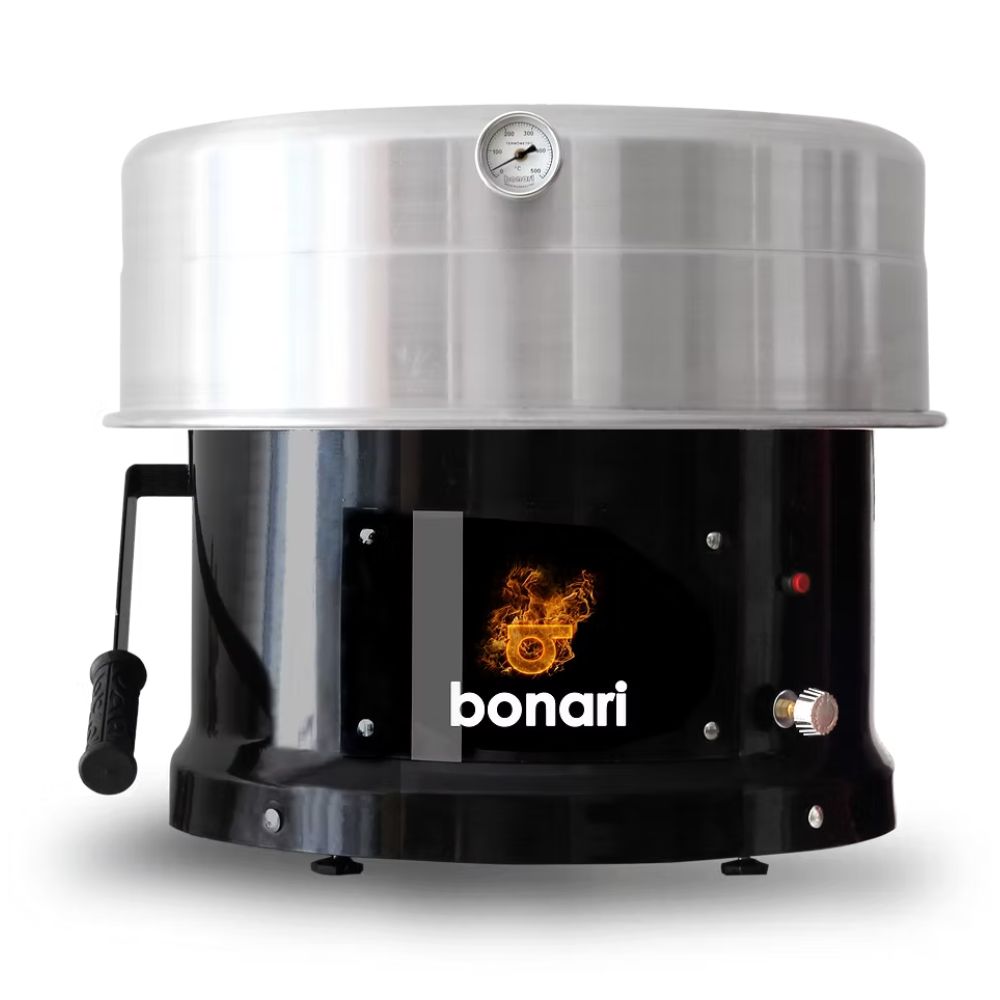 Forno de Pizza a Gás GLP BONARI B-350, Painel Mecânico, 1 Queimador, Preto