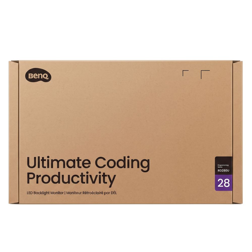 Monitor BenQ RD280U 28,2” 4K+ 3840x2560 IPS USB-C para Programadores e Desenvolvedores Preto