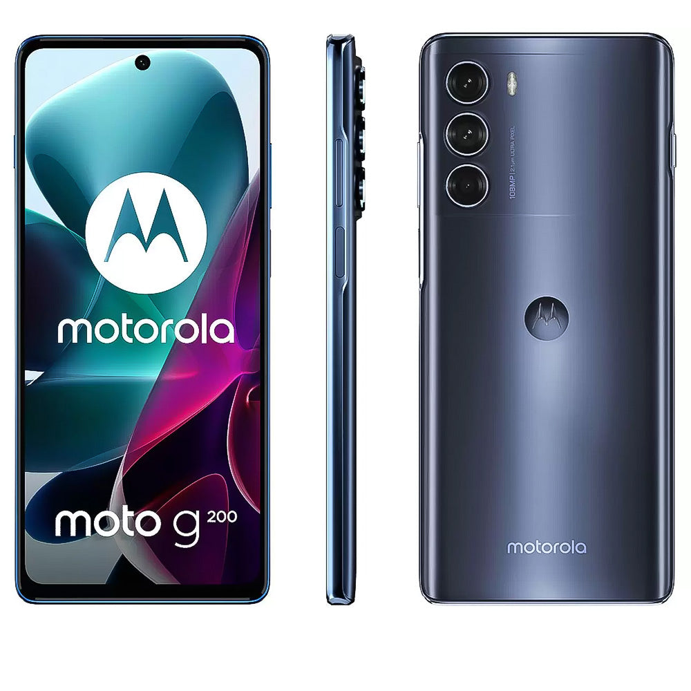 Smartphone Motorola Moto G200 256GB Azul 5G Octa-Core 8GB RAM 6,8” Câm. Tripla + Selfie 16MP USADO