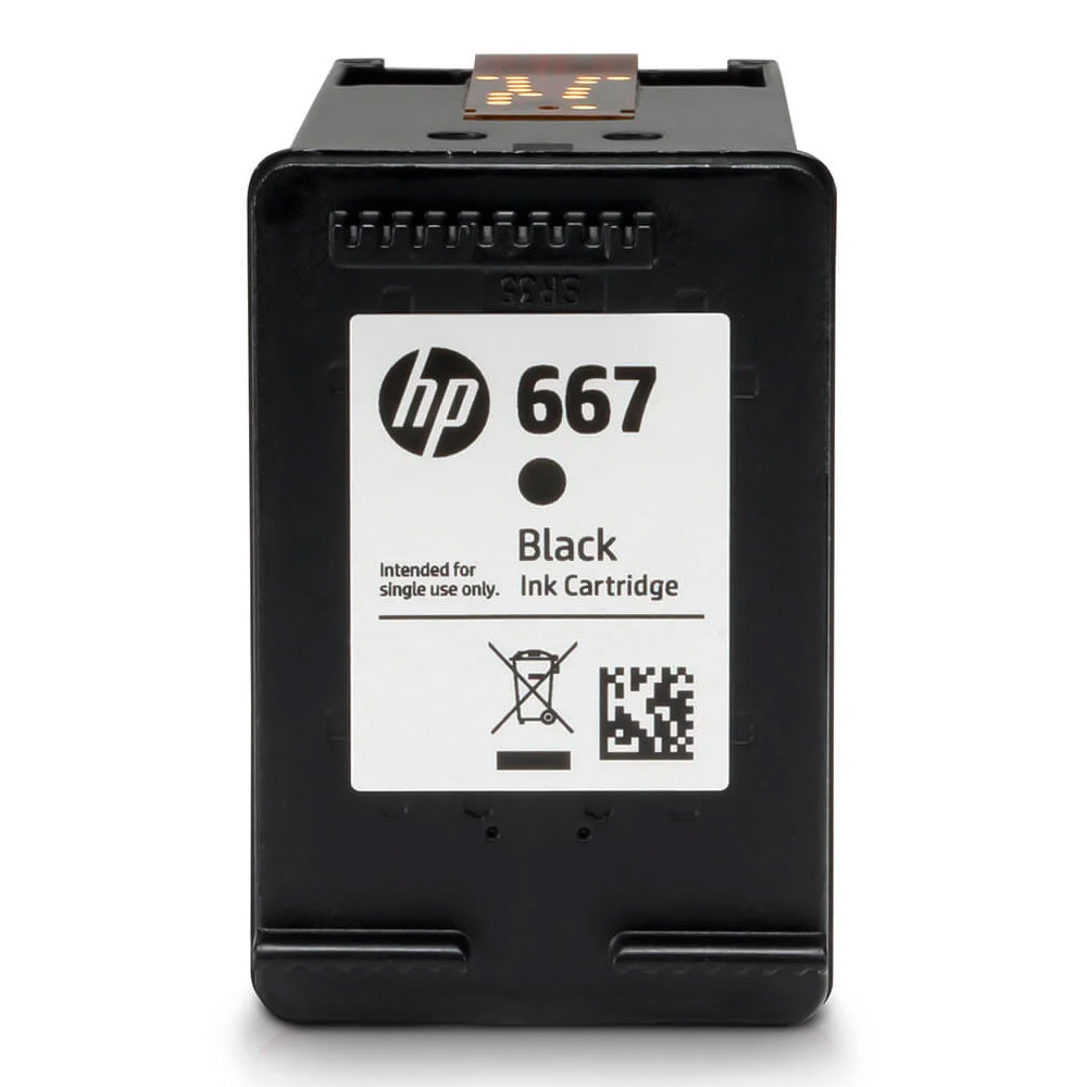 Cartucho HP 667 Preto Original 3YM79AB Para HP Deskjet 2376 2776 6476 5076 5276