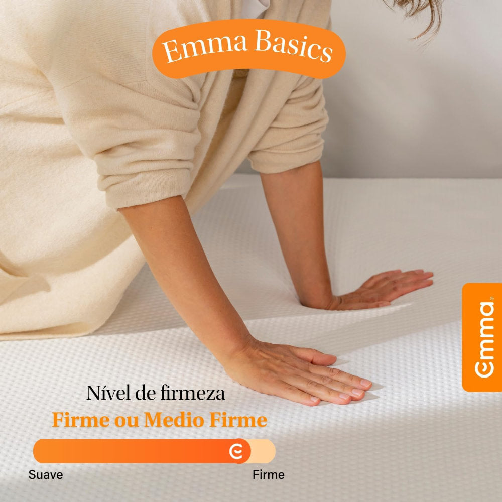Colchão de Espuma Casa Emma Solteiro Basics Br Curly (17Cm X 1.88M X 138m)