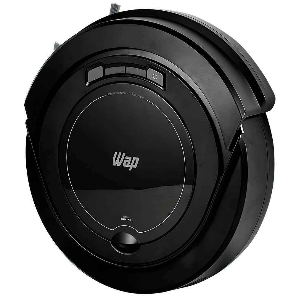 Robô Aspirador de Pó, WAP W90, Automático 3 em 1 Varre, Aspira, Passa Pano, MOP Limpeza, 30W, Recarregável, Bivolt Preto