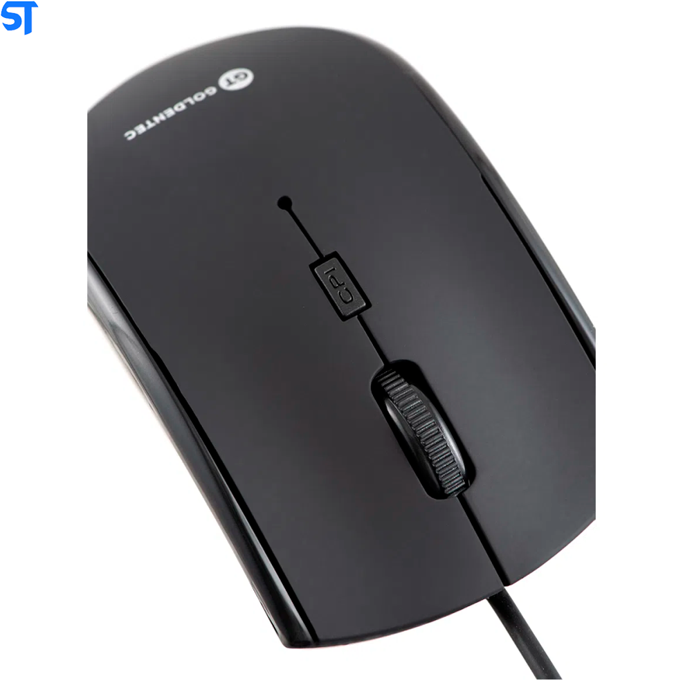 Mouse Usb Óptico Ergonômico 400 a 1600 Dpi Plug And Play Goldentec GT 25626 SK9935