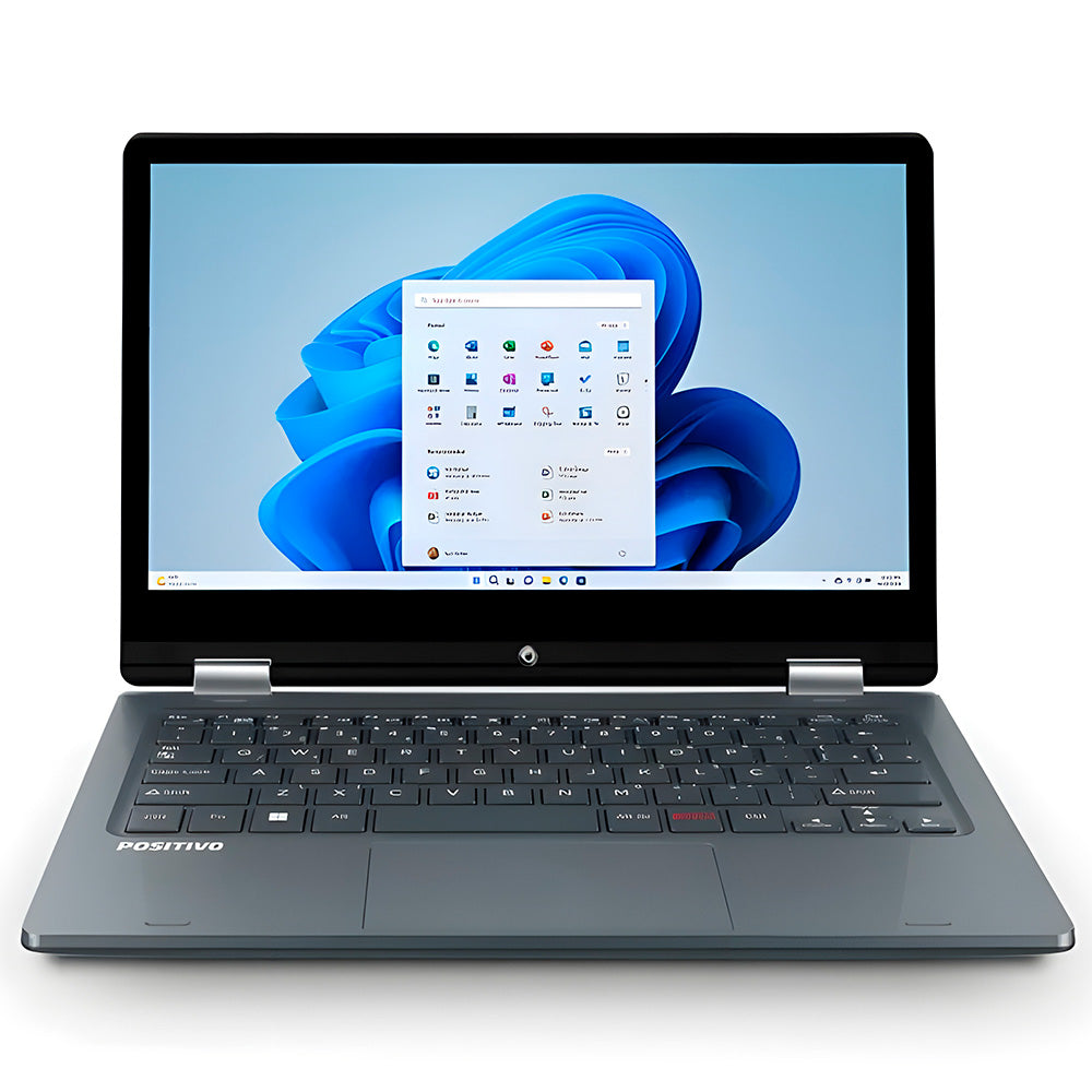 Notebook Positivo Duo 2 em 1 Intel Celeron 4GB 128GB, Tela 11,6" IPS HD, Windows11, Cinza - C4128B-3
