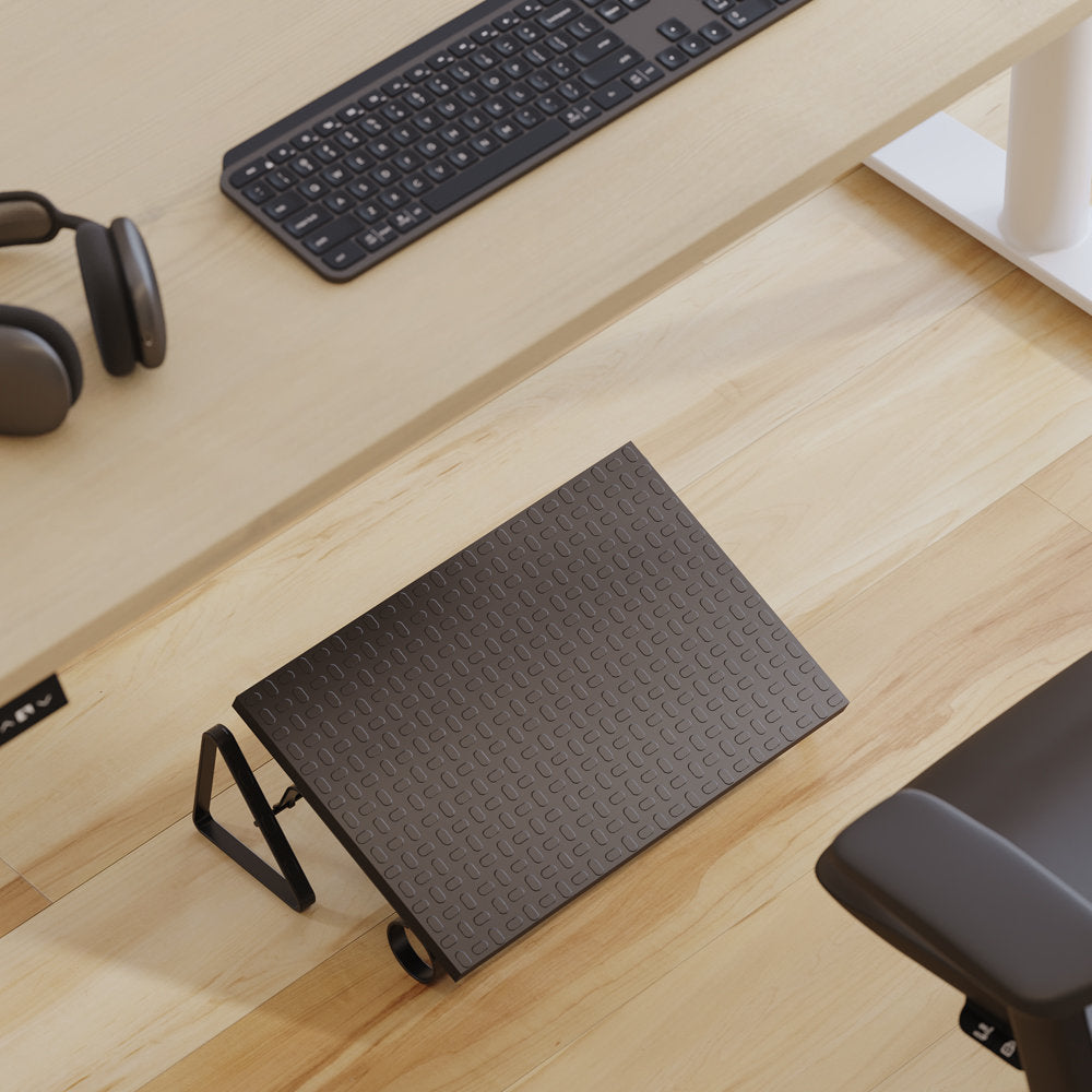Descanso de Pé Ergonômico Reliza Robust NR17 Ajustável 3 Níveis Postura Correta
