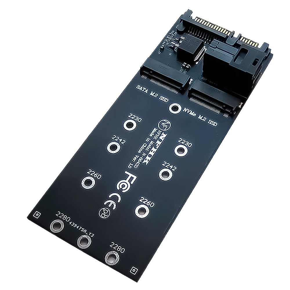 Placa Adaptadora de SATA 22 Pinos Para M.2 Sata, e de SFF-8643 Para M.2 NVMe