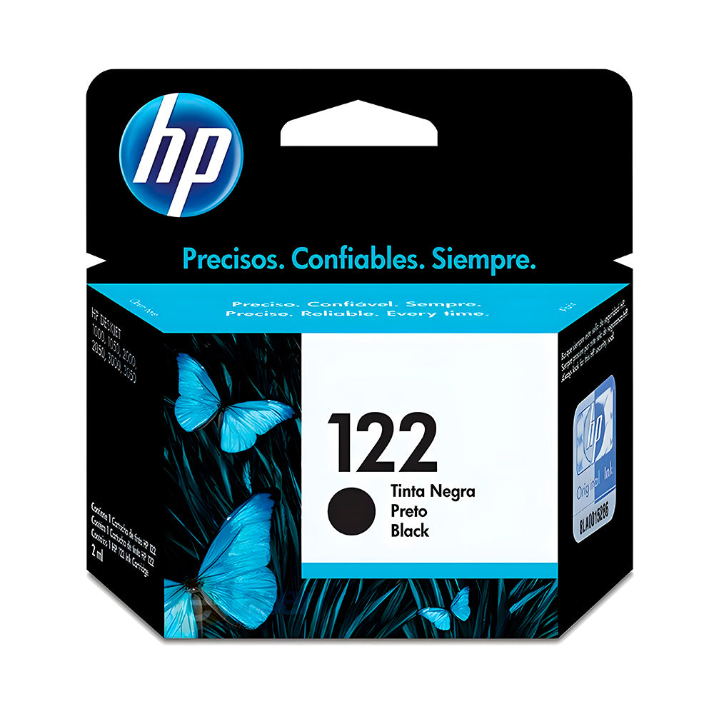 Cartucho de Tinta HP 122, Preto, Original, CH561HB, Para HP DeskJet 1000 2050 3050 2000