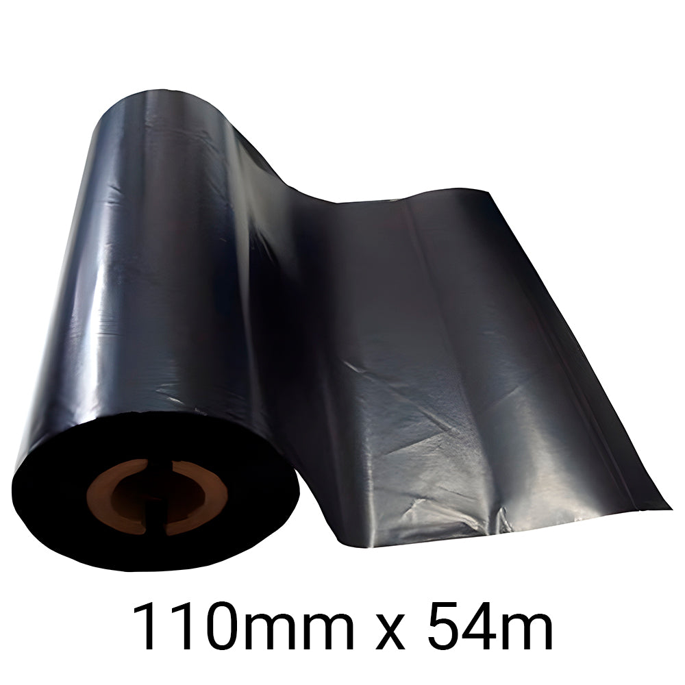 Ribbon De Cera Preto, 110mm Com 65 Metros, Para Zebra TLP 2844, Zebra GC420t, Elgin L42