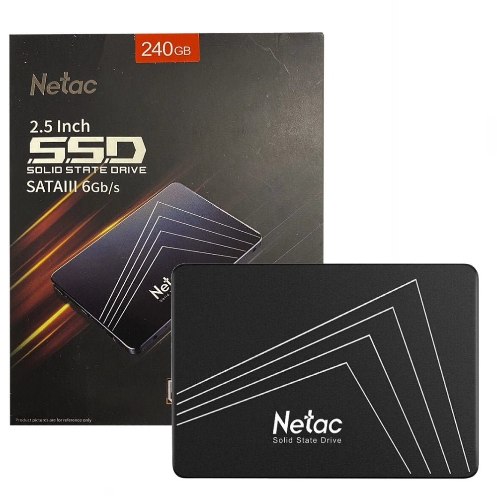 SSD 240GB Netac Black Sata III Leitura 500MB/s Gravação 350MB/s N530S TLC