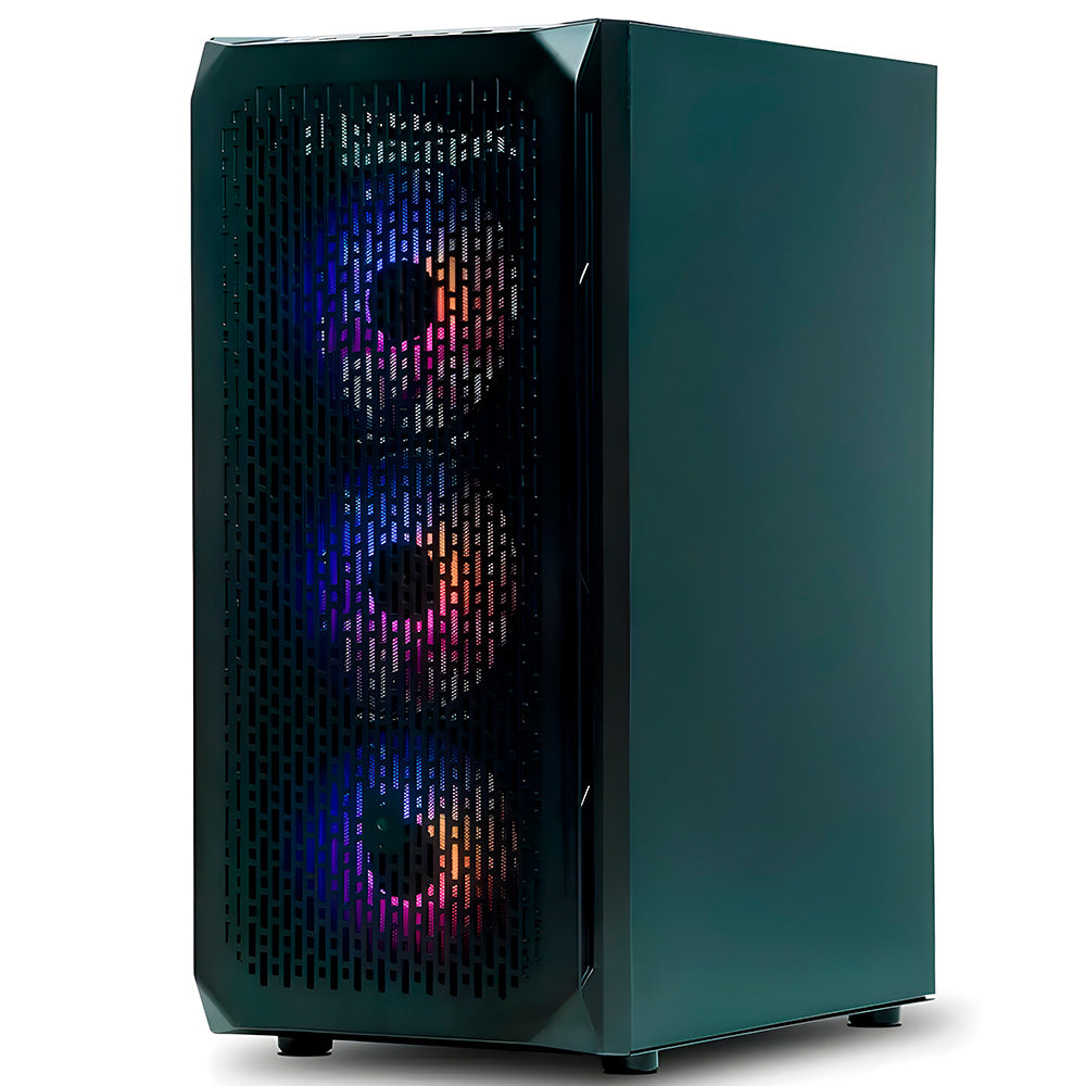 Gabinete Gamer Goldentec P1T1C GT801 RGB, Lateral Em Vidro Temperado, Sem Fonte - Preto
