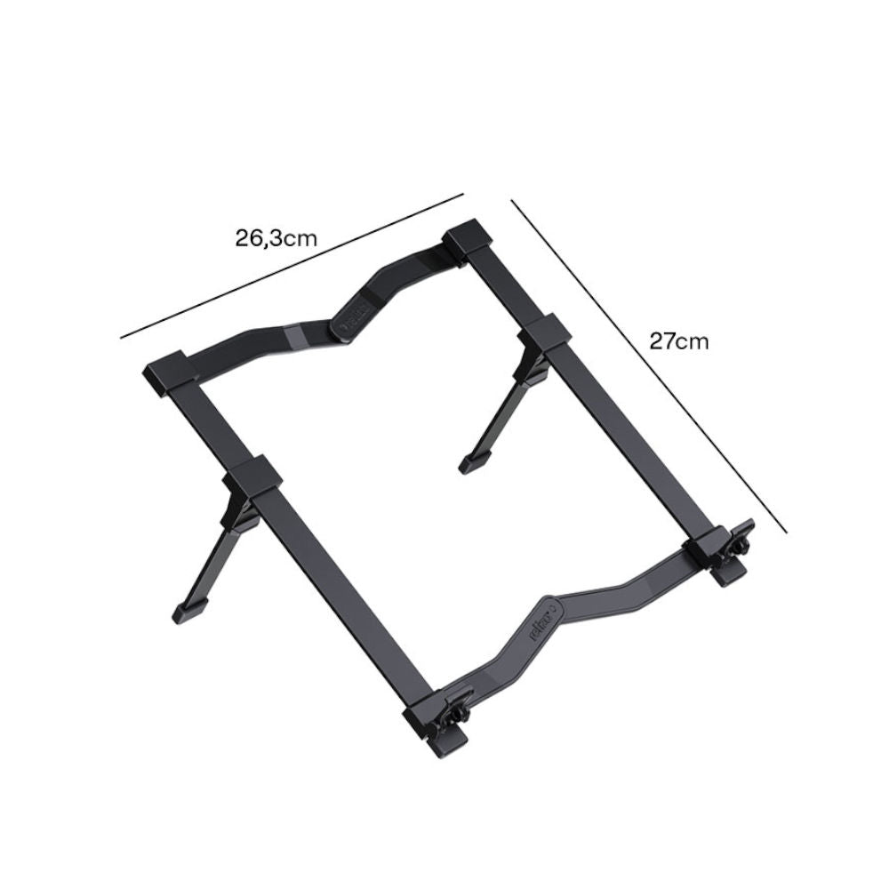 Suporte para Notebook Reliza Aluminium Flex, Ergonômico NR17 em Alumínio, com Regulagem de Altura e Antiderrapante