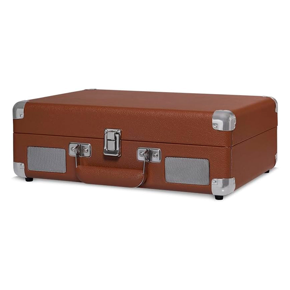 Toca Discos Vitrola Retrô HI FI Raveo Sonetto Chrome, Vinyl, Bluetooth, USB, Aux, Marrom - 26401