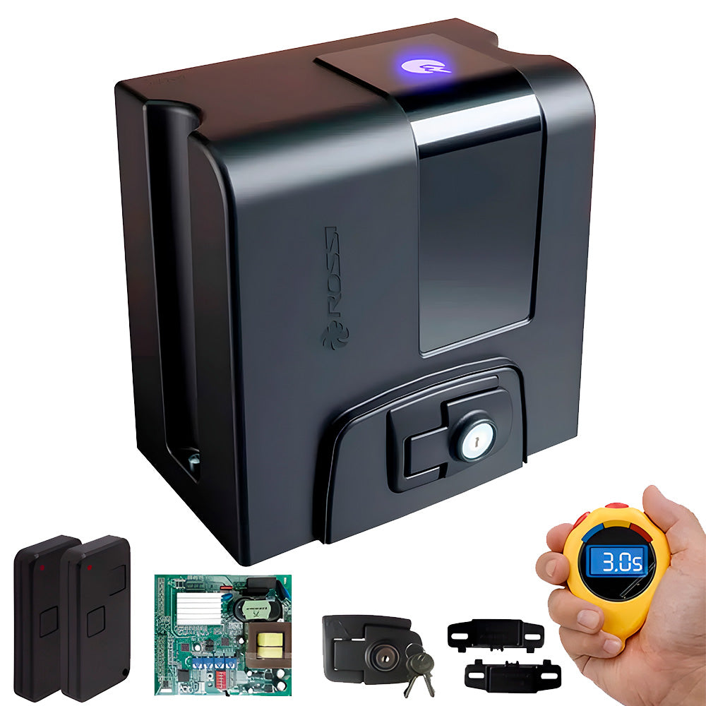 Motor de Portão Rossi DZ ATTO 36 Nitro 127V/220V Suporta Portão Até 400KG, Abertura em Até 3 Segundos