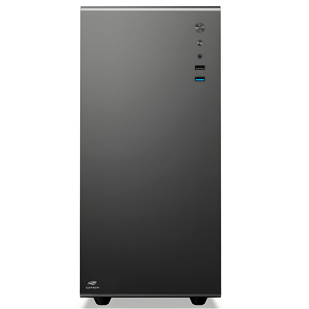 Gabinete Gamer MT-G200BK Com 3 Coolers, Lateral Em Vidro Temperado, USB Frontal 3.0 e Audio Frontal P2 - C3Tech