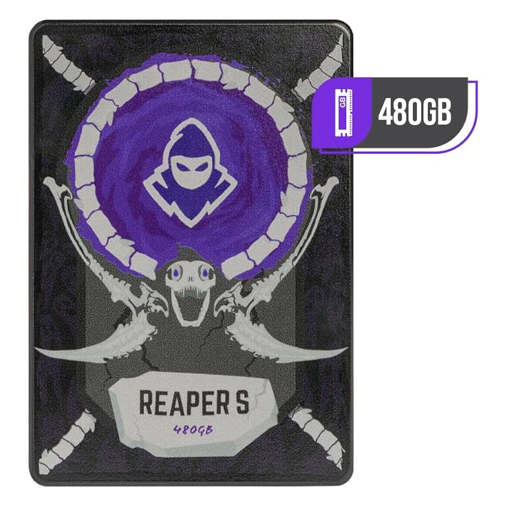 SSD Mancer Reaper S 480Gb Sata III 2.5 6Gb/s Leitura 500Mb/s  Gravação 450Mb/s OEM sem Caixa