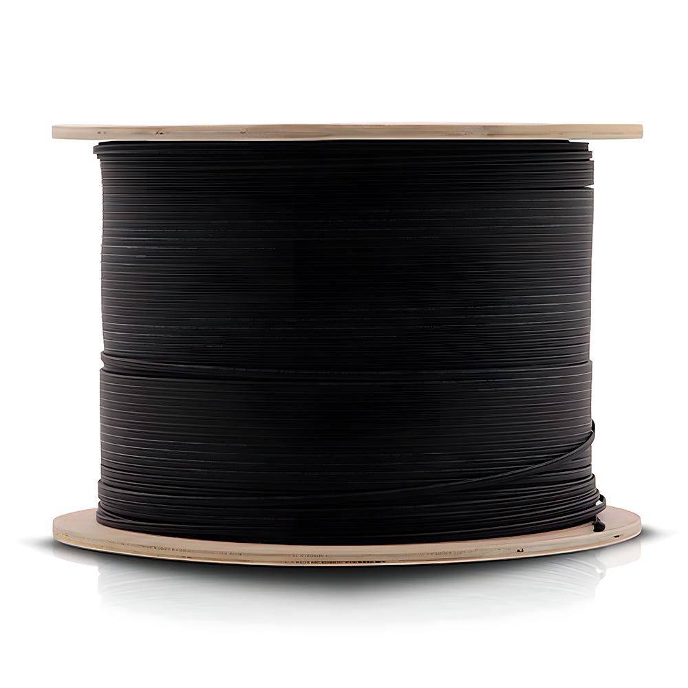 Bobina de Cabo de Fibra Óptica 1.000 Metros Nazda, Flat Drop, 1 Fibra, 1FO, SM Bob