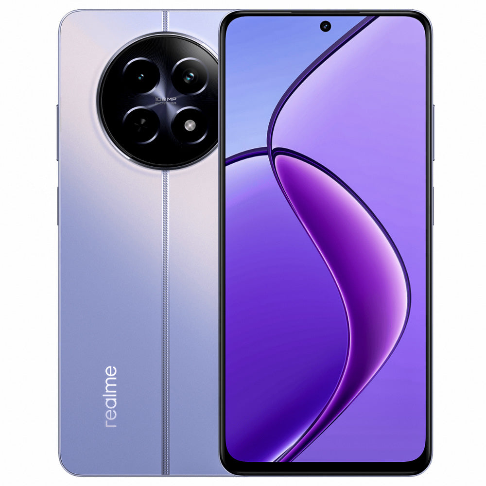 Smartphone Realme 12 Dual Sim, 5G, 8GB RAM, 256GB Armazenamento, Tela 6.72", Android 14 -Roxo Crepúsculo