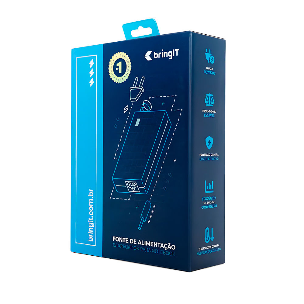 Fonte de Notebook Compatível Acer Nitro AN517-51-51N1, 19V 11.8A 230W, Conector 5.5x1.7mm, BringIT