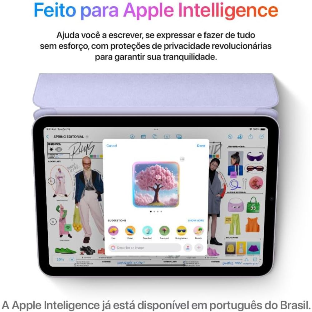 Ipad Mini Apple 8.3'' Chip A17 Pro 256GB W-Fi USB-C MXNC3BZ/A - Azul