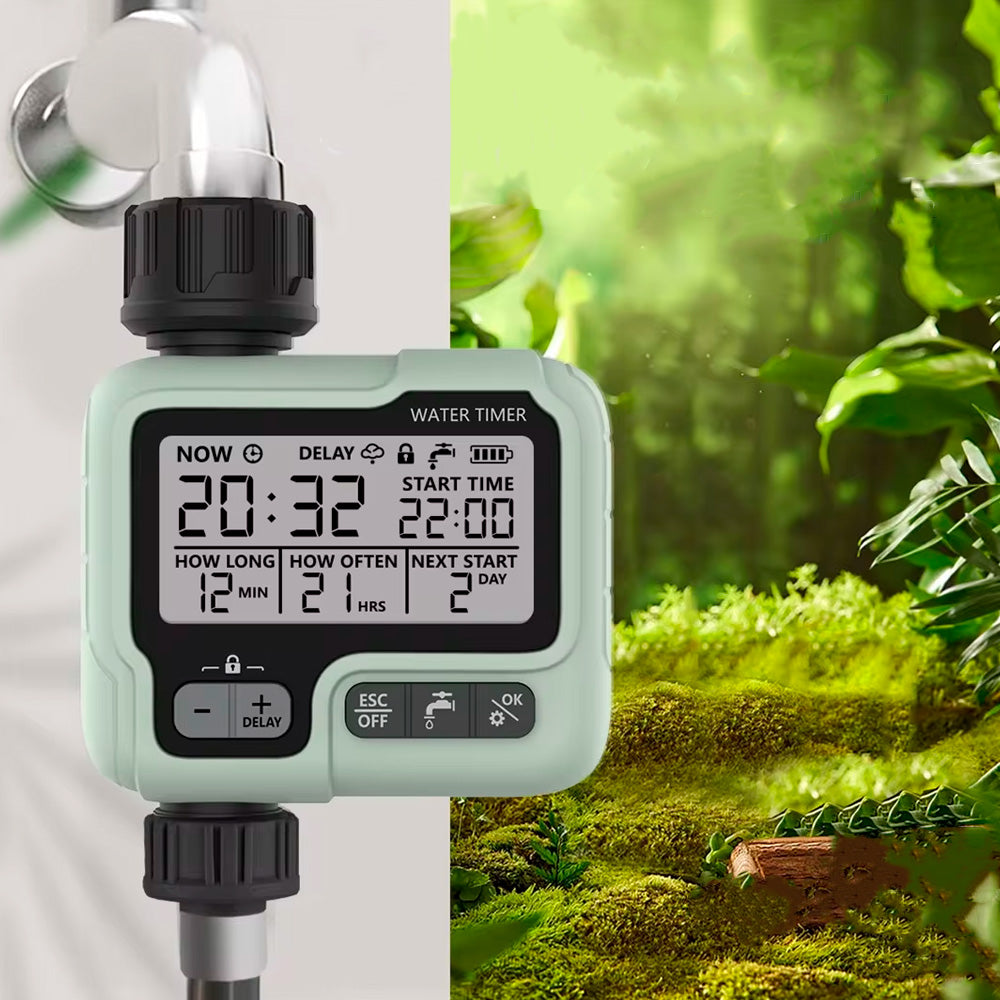 Temporizador de Irrigação Progamável, Automático, Para Hortas e Jardins - HCT-322-BS