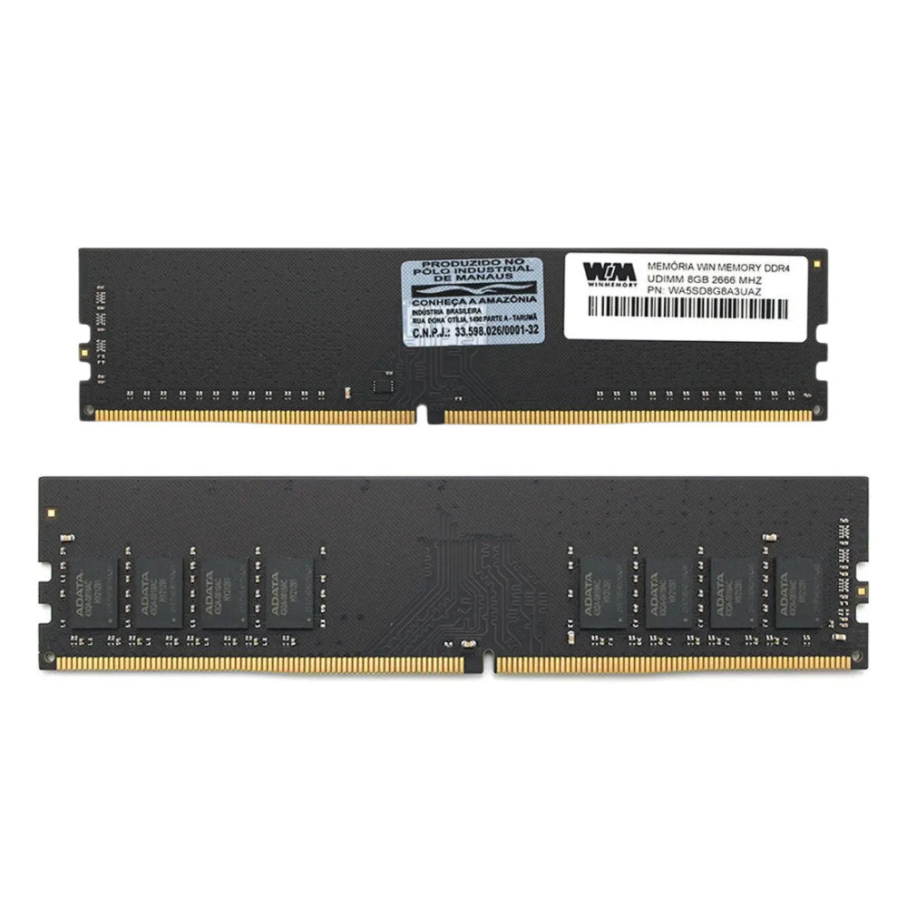 Memória RAM Desktop 8GB 2666Mhz DDR4, UDIMM, Win Memory, WA5SD8G8A3UAZ