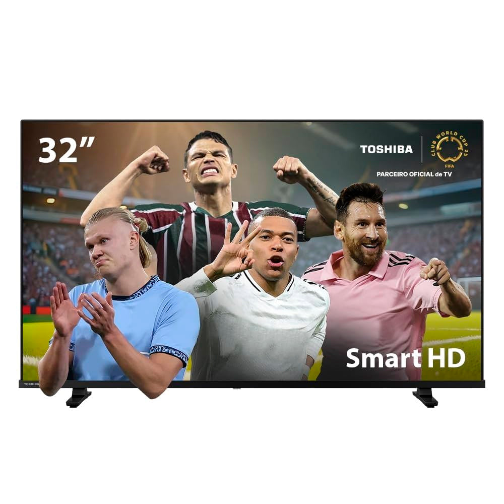 Smart TV 32" Toshiba HD TB020M Tela DLED com Assistente de Voz Integrado, Vidaa, Wi-Fi, USB, HDMI