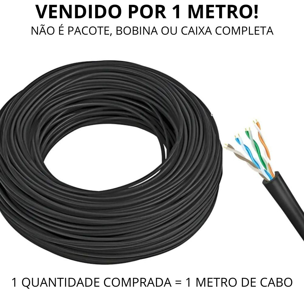 Metro De Rede Cat5e Deko 4 Pares 24wag Preto