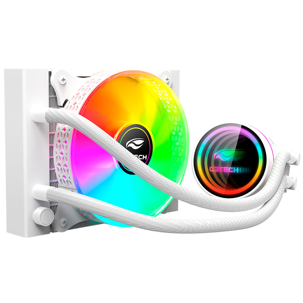 Water Cooler Gamer, FC-W120WHRGB, 120mm, 2.600 RPM, C3Tech Gaming, Branco