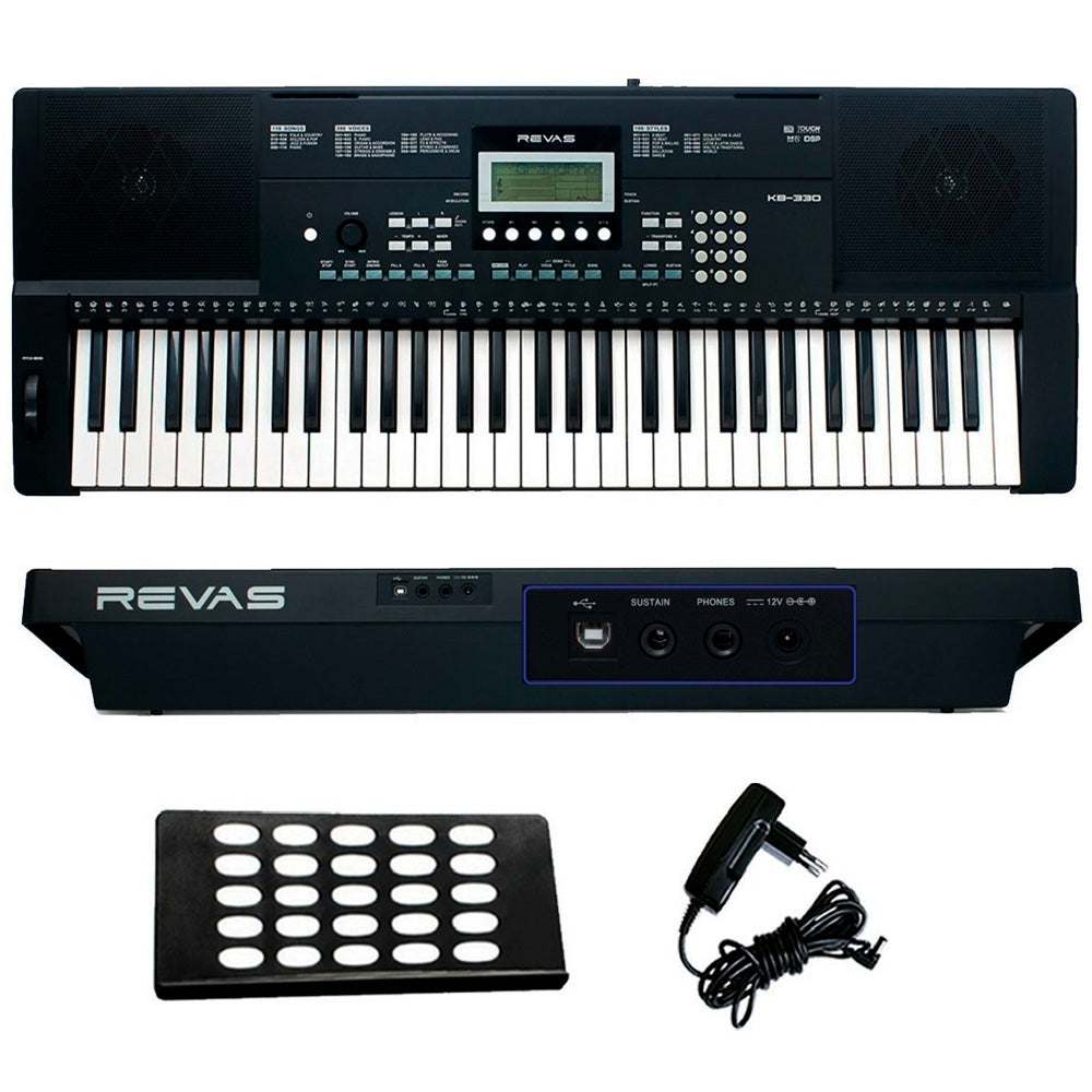 Teclado Roland Revas KB-330 Kit Com Capa, Fonte, Suporte e Pedal Sustain