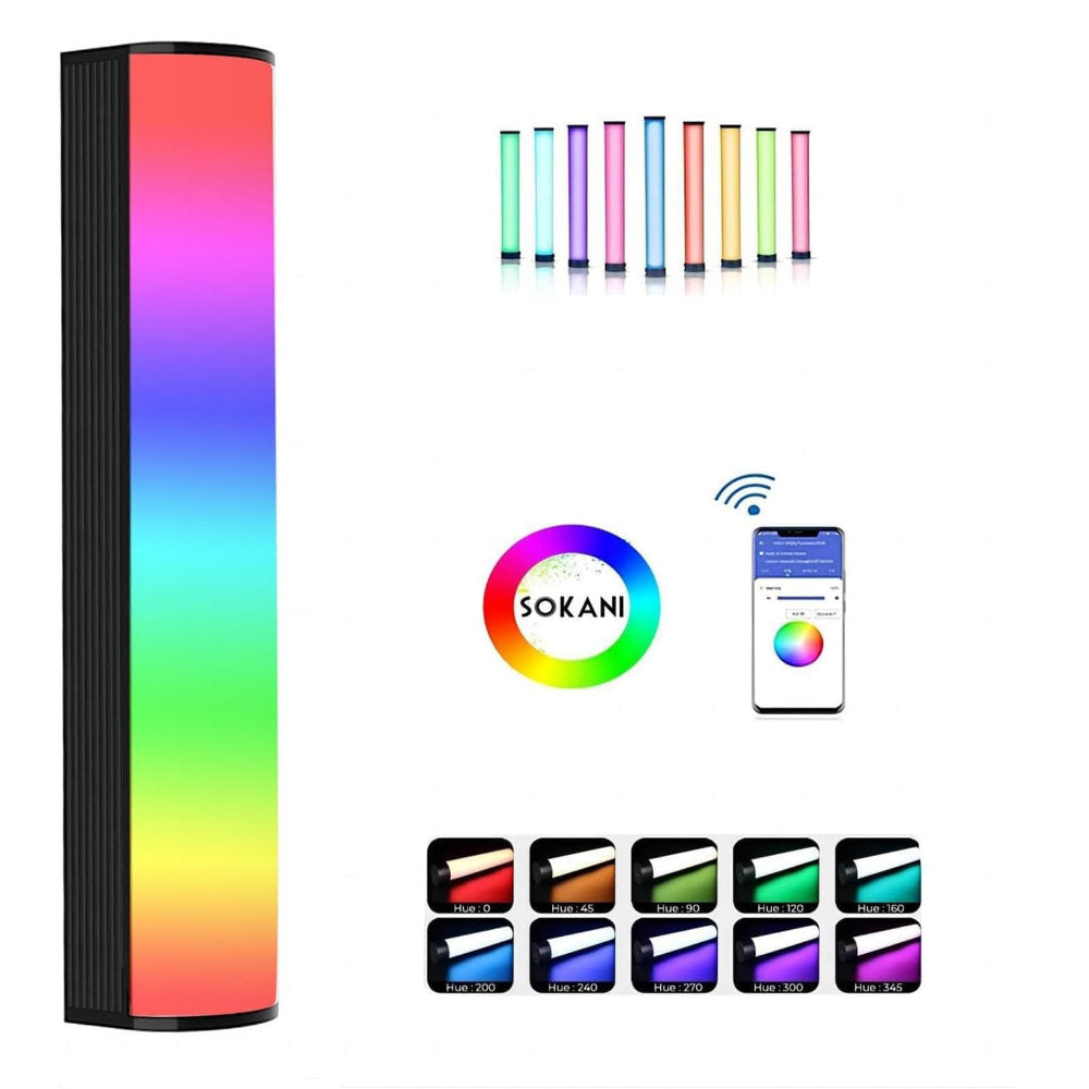 Bastão de Led Sokani X8 Rgb Portátil Luz De Vídeo para Fotografia Preto Rgb