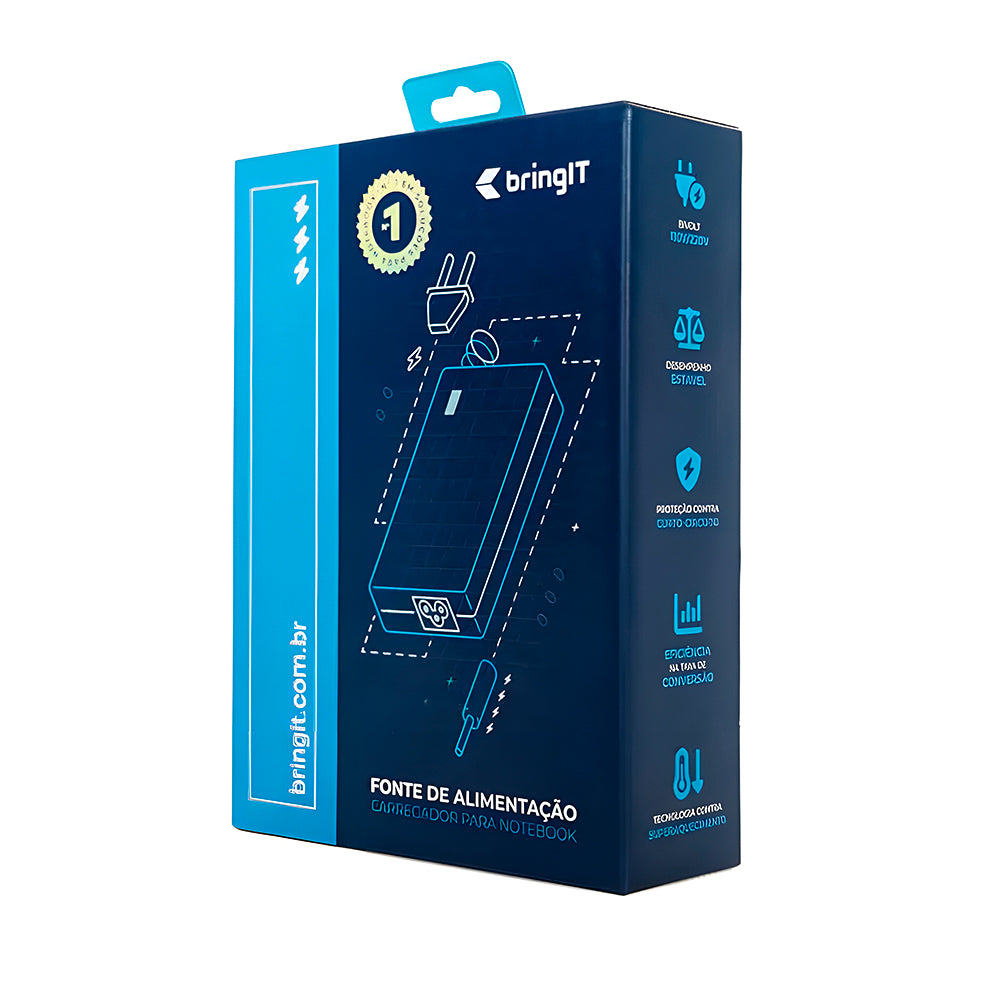 Fonte Para Notebook Compatível Com Samsung Galaxy Book Go NP340XLA-K02BR, 20v 12v 15v 5v - 2A 2.25A 3A - 45W - Type C