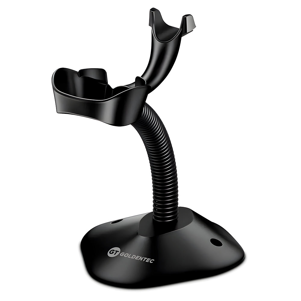 Suporte Base Para Leitor de Código de Barras, Goldentec, Haste Flexível, Preto, GT-63884